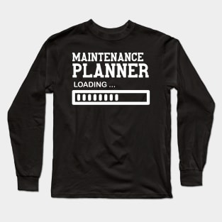 Funny Vintage Maintenance Planner Job Gift Idea Long Sleeve T-Shirt